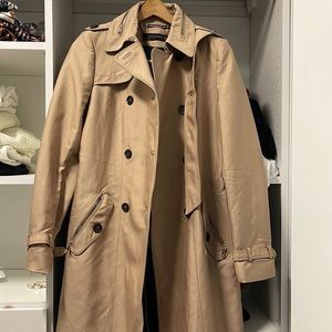 Zara women tan trench coat
